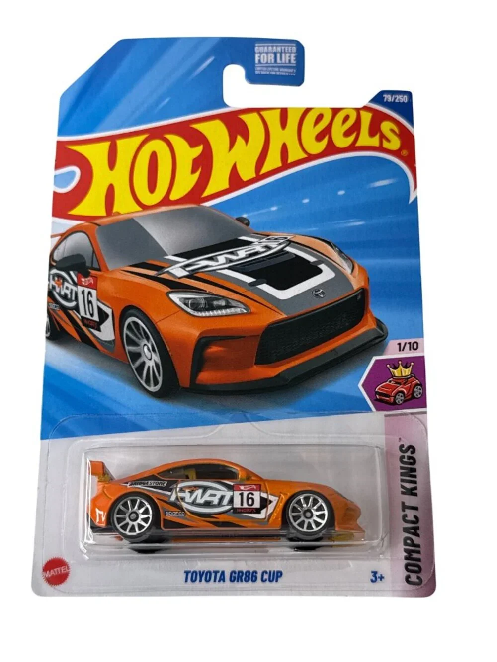 Hot Wheels Toyota GR86 Cup Orange Compact Kings 1/10 79/250 NOC